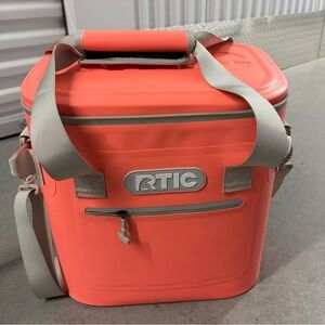 RTIC Coral Ultra Tough Soft Pack 20Can Insulated Waterproof Floatable Cooler New